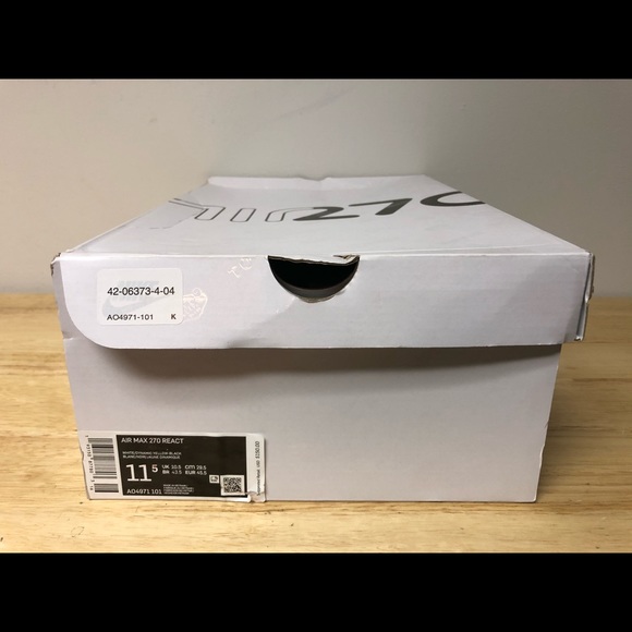 New Nike Air Max 270 React Mens Size 11.5 11 - Picture 4 of 5